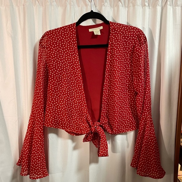 Urban Outfitters Tops - Urban Outfitters Red Tie Top